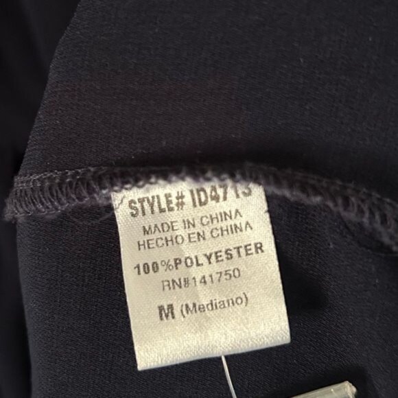 Bohme Navy Blue Collared Maxi Dress, Sz Medium - Picture 13 of 15